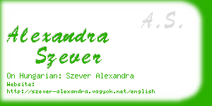 alexandra szever business card